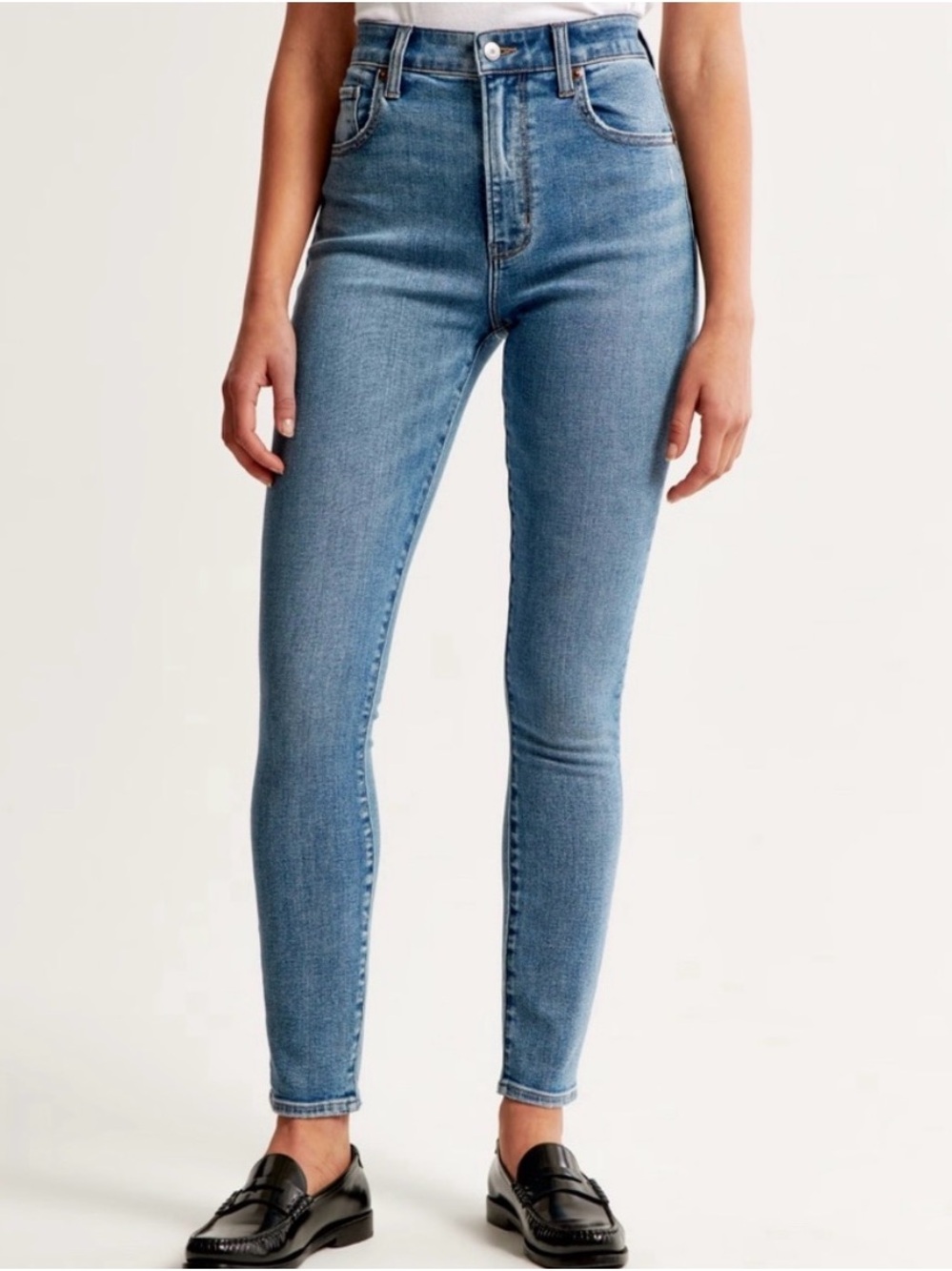 Abercrombie & Fitch, High Rise Super Skinny Jeans, 28/6L